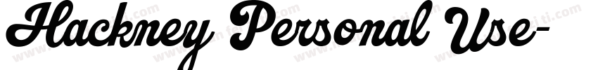 Hackney Personal Use字体转换